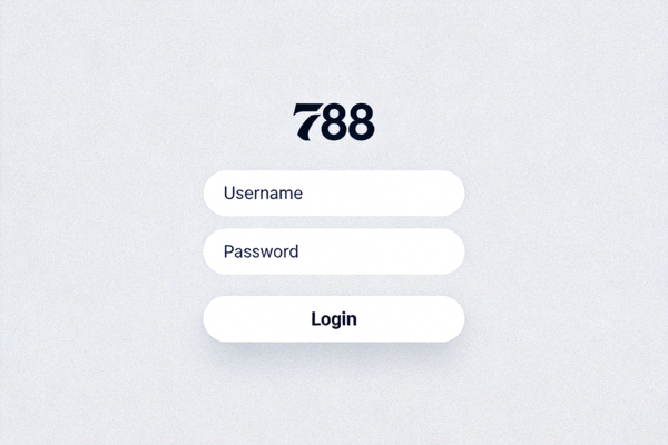 Tampilan antarmuka halaman login M88 dengan kolom username dan password